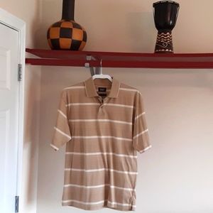 Mens polo haggar, small size, tan color